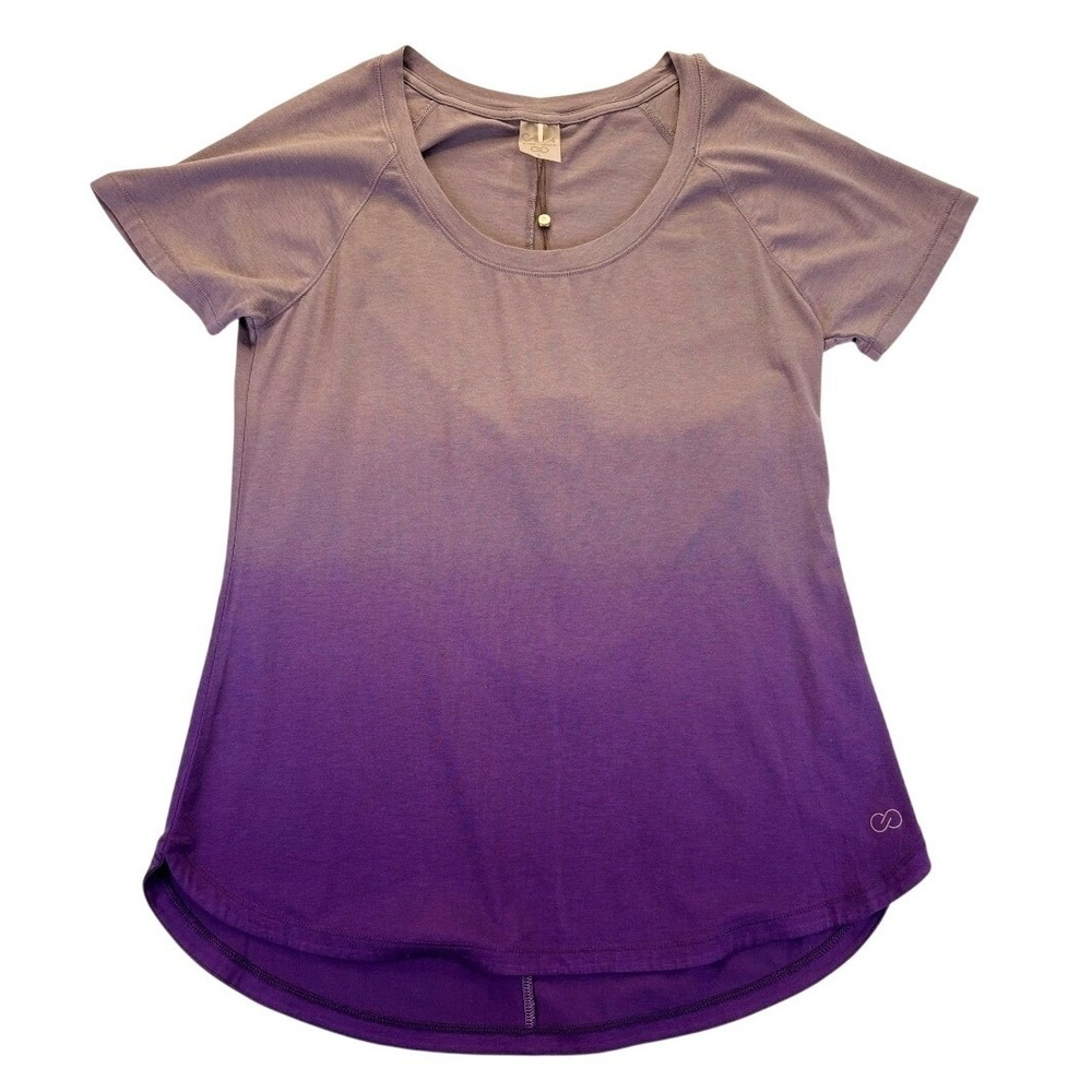 CALIA by Carrie Underwood Women Everyday SS Tee Dip Dye L Ombre Athleisure Yoga